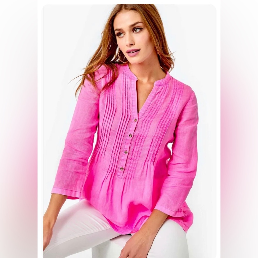 Lilly Pulitzer linen Top